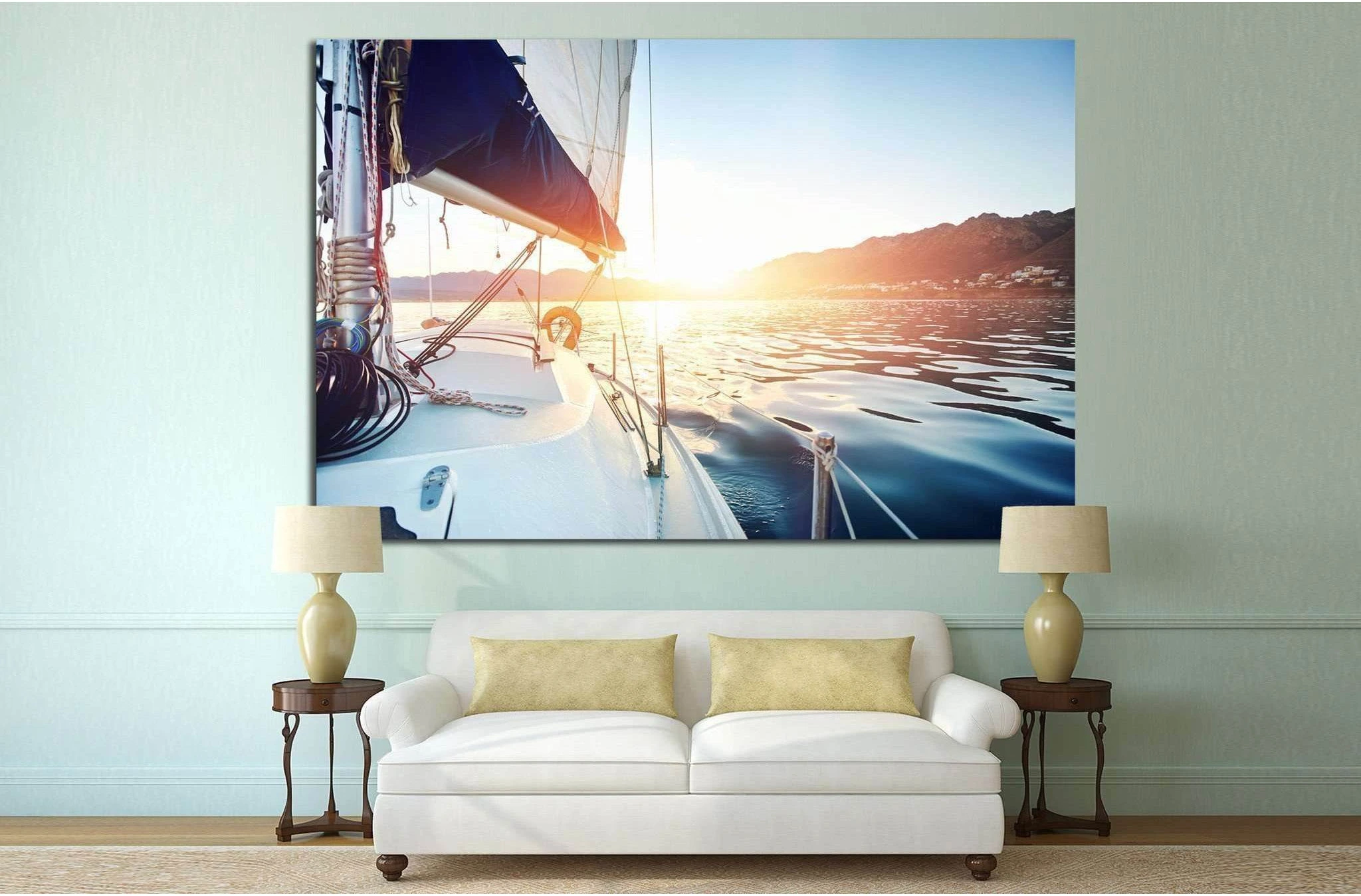 Yacht Wall Art №208 Ready to Hang Canvas Print - Zellart Canvas Prints ALL_Products, wd-208