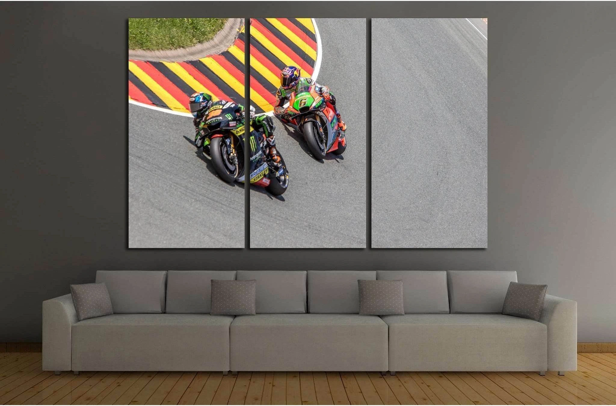 Yamaha & Aprilia №159 Ready to Hang Canvas Print - Zellart Canvas Prints ALL_Products, wd-159