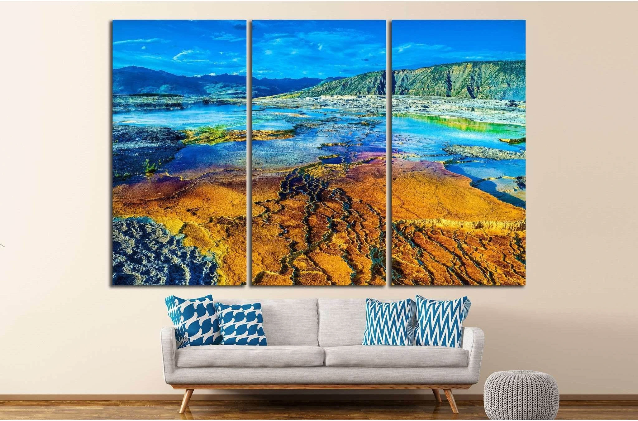 Yellowstone National Park №899 Ready to Hang Canvas Print - Zellart Canvas Prints ALL_Products, s-899