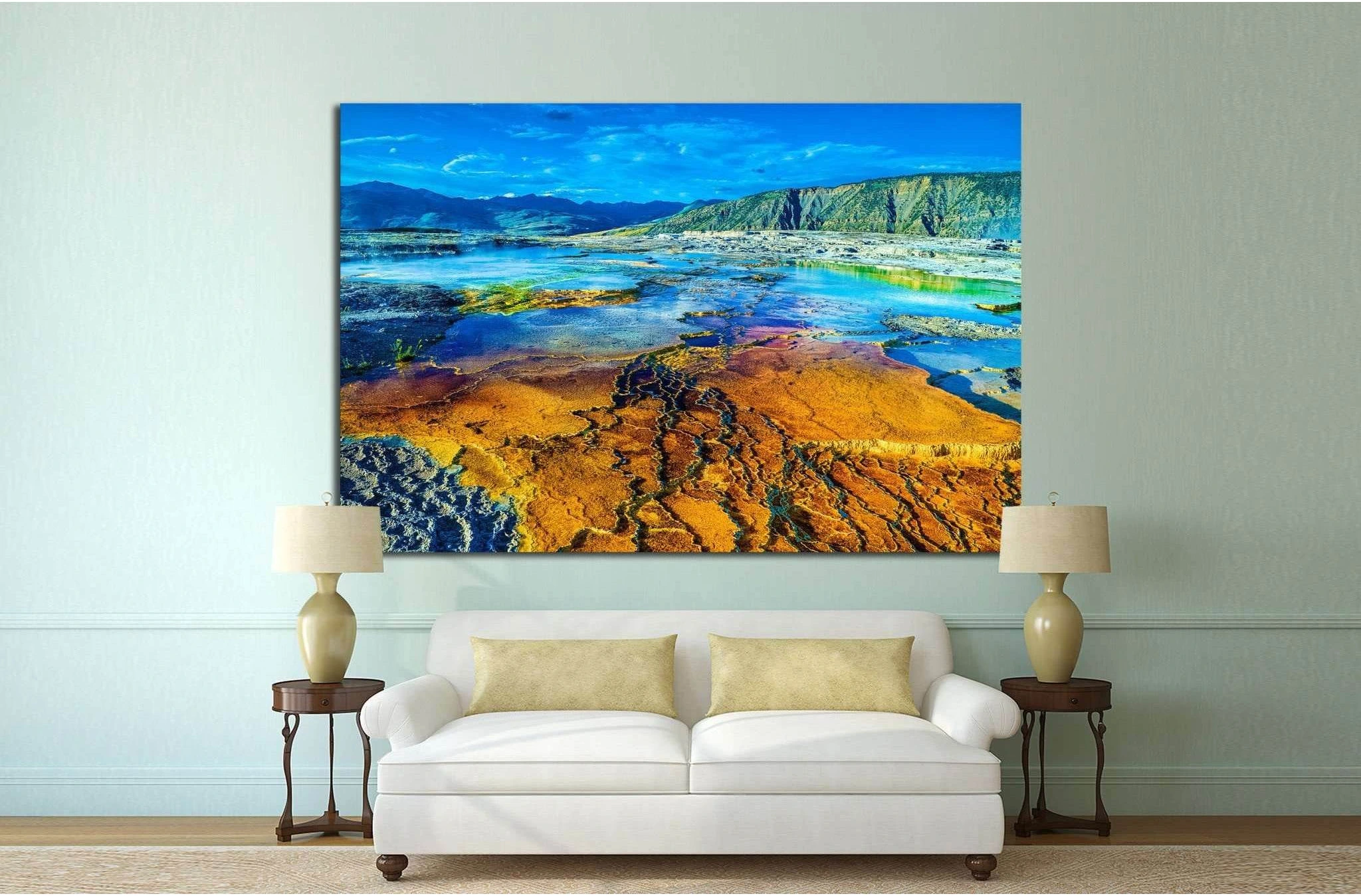 Yellowstone National Park №899 Ready to Hang Canvas Print - Zellart Canvas Prints ALL_Products, s-899