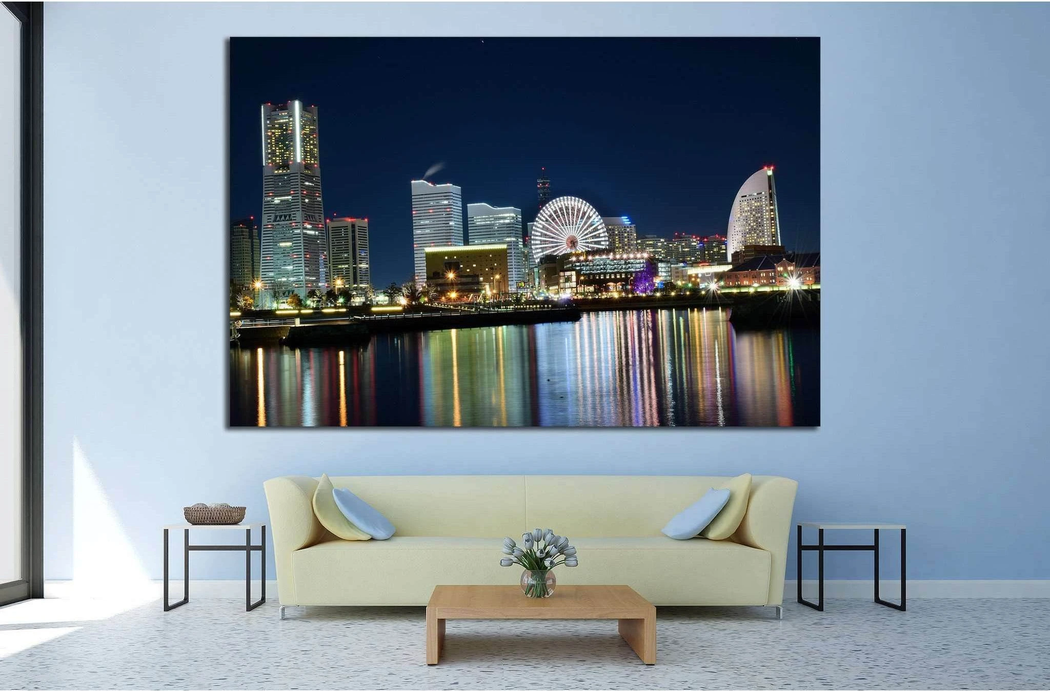 Yokohama city in Japan №816 Ready to Hang Canvas Print - Zellart Canvas Prints ALL_Products, s-816