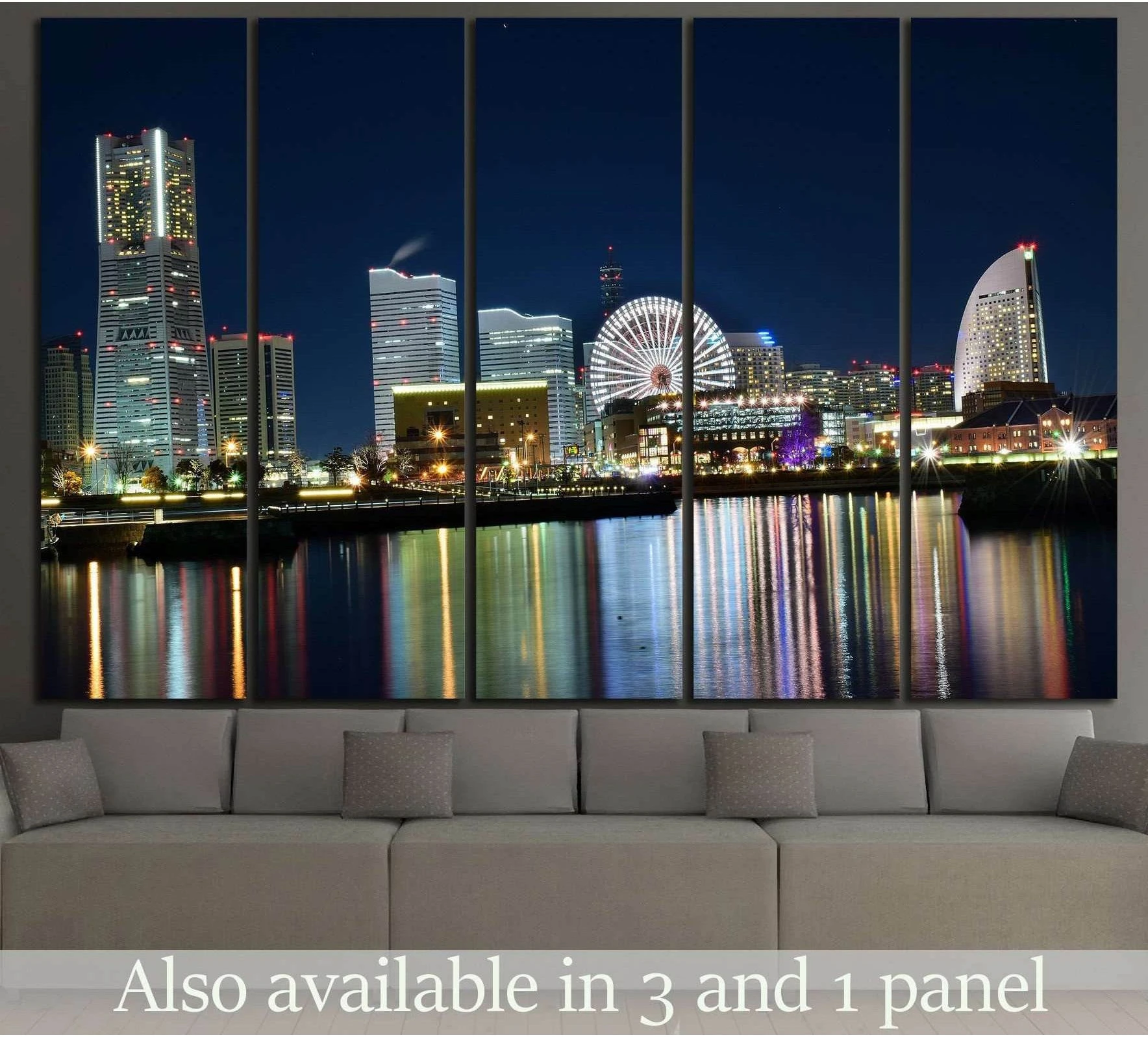 Yokohama city in Japan №816 Ready to Hang Canvas Print - Zellart Canvas Prints ALL_Products, s-816