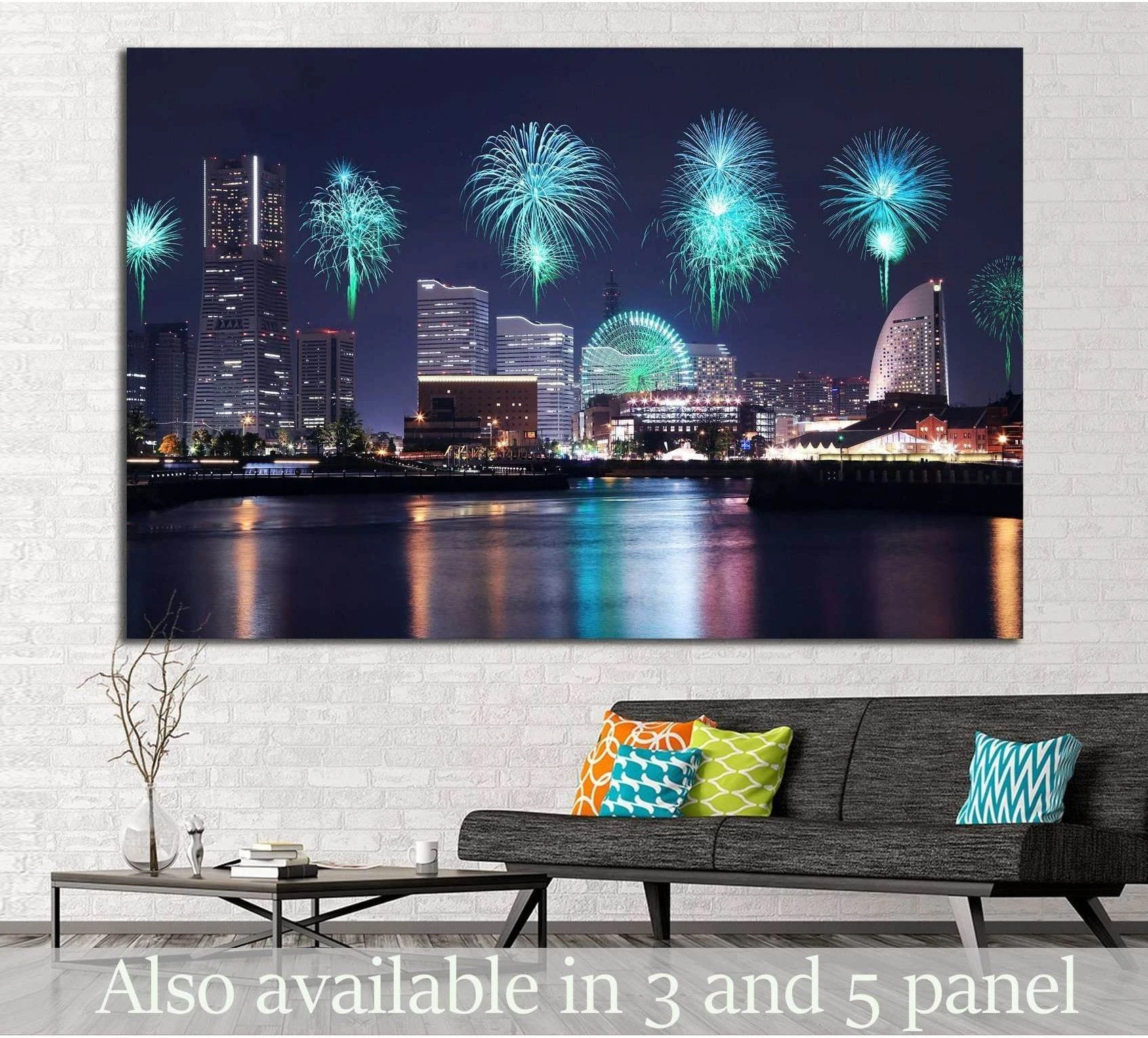 Yokohama City, Japan №793 Ready to Hang Canvas Print - Zellart Canvas Prints ALL_Products, s-793